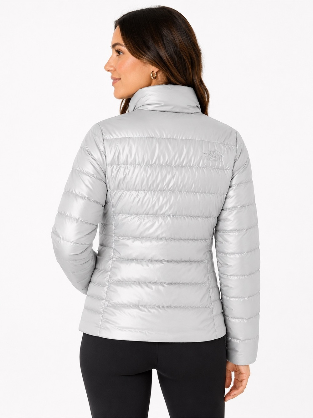 The North Face Women’s Silver Quilted Packable Puffer Jacket - Picture 3 of 5